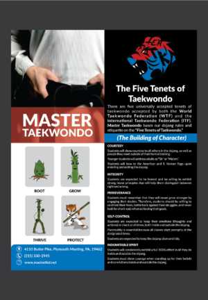 Flyer Design by Deziners Zone for Master Taekwondo, Inc. | Design: #16175349