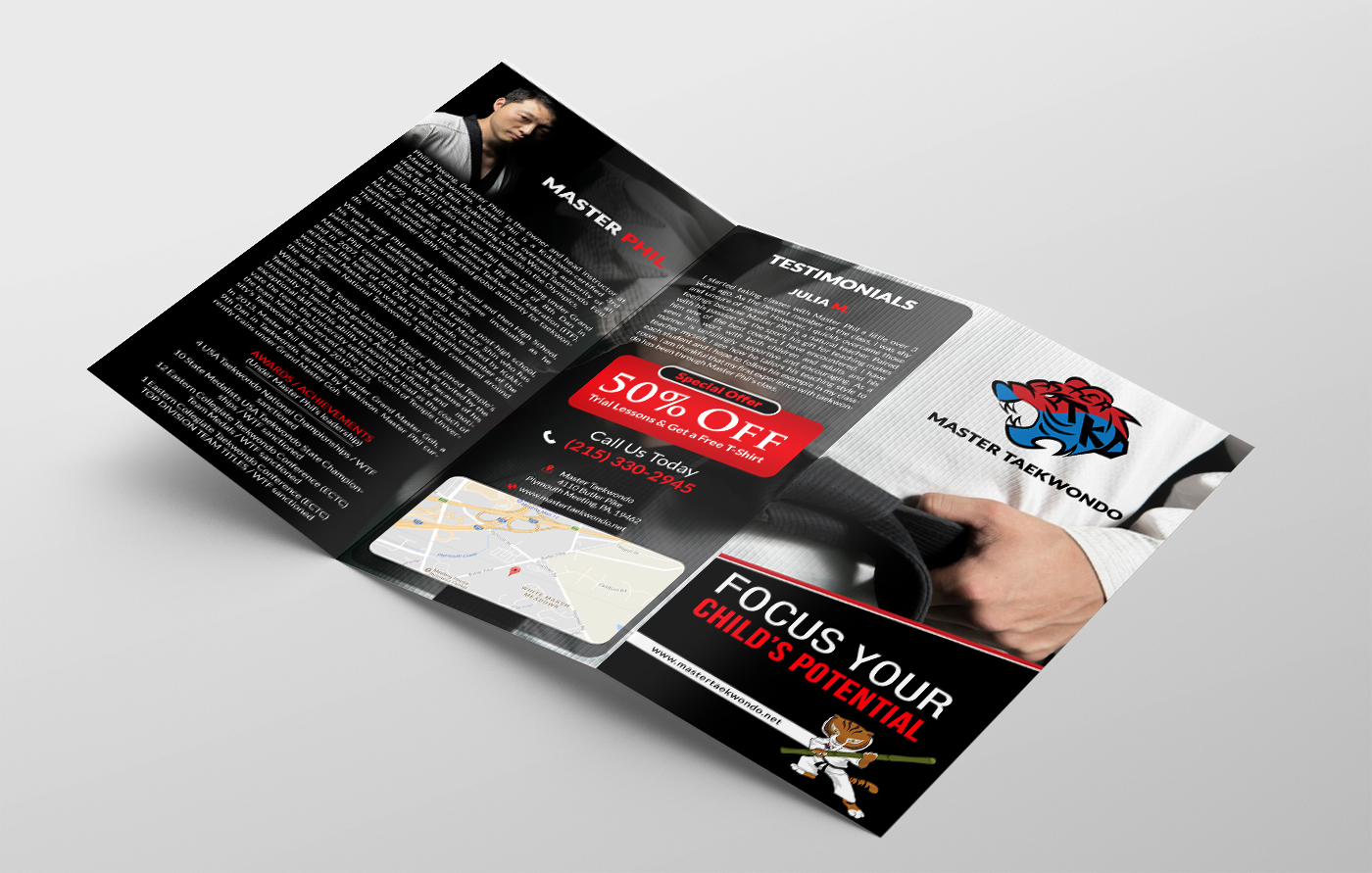 Flyer Design by creative.bugs for Master Taekwondo, Inc. | Design #16158599