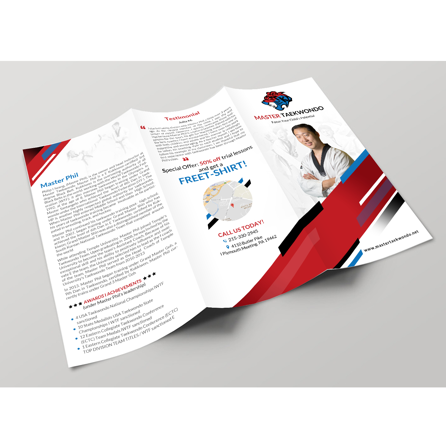 Flyer Design by creative.bugs for Master Taekwondo, Inc. | Design #16159808