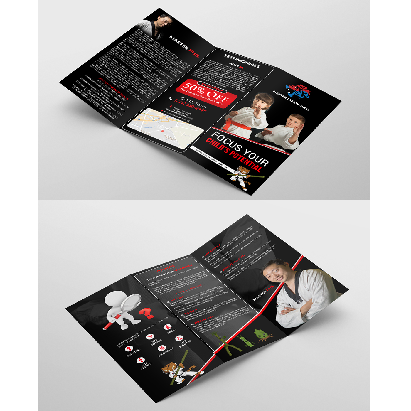 Design de Flyer par creative.bugs pour Master Taekwondo, Inc. | Design #16172606