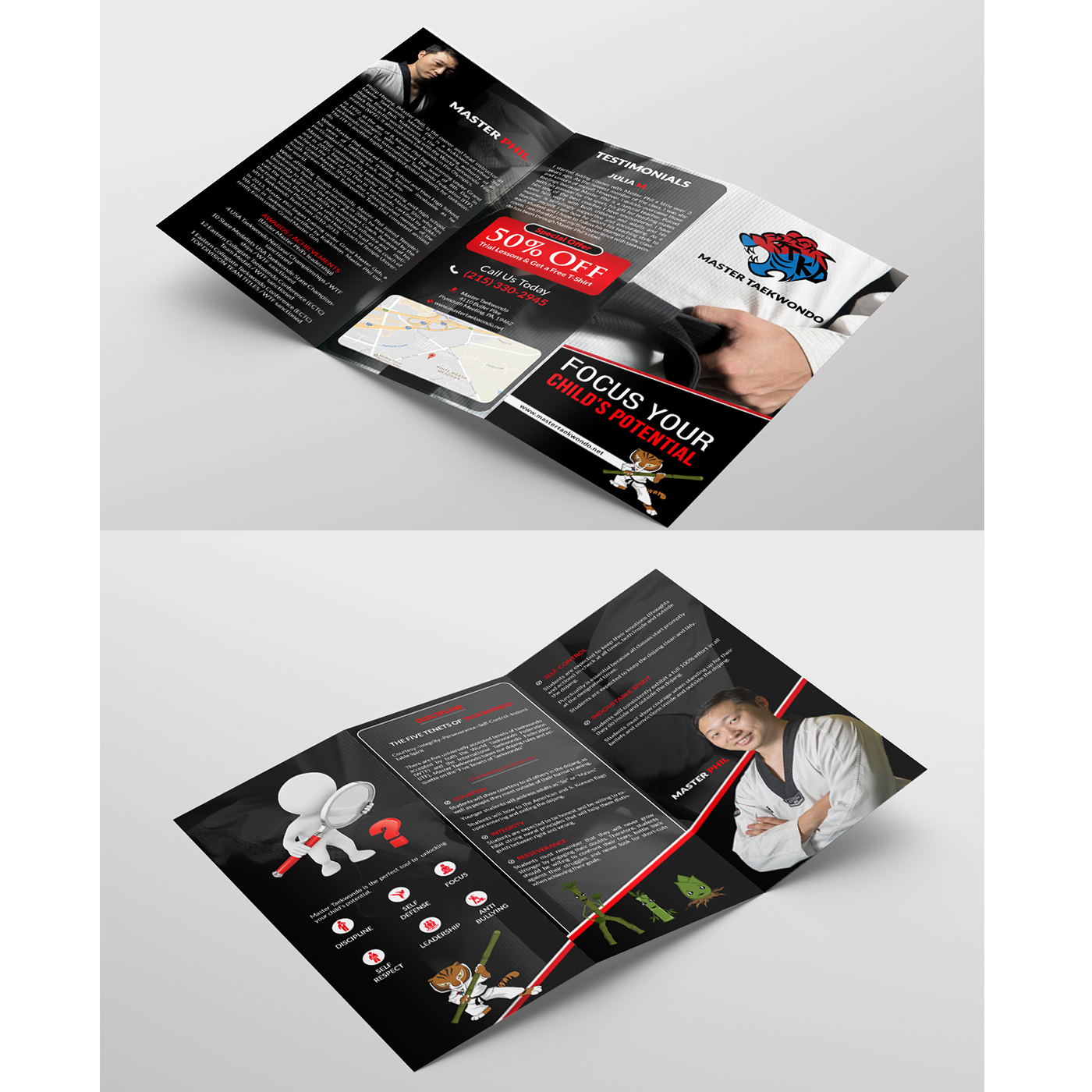 Flyer Design by creative.bugs for Master Taekwondo, Inc. | Design #16172607