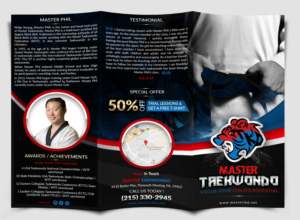 Flyer Design by SAI DESIGNS for Master Taekwondo, Inc. | Design: #16161627