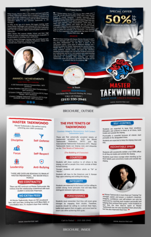 Flyer Design by SAI DESIGNS for Master Taekwondo, Inc. | Design: #16206587