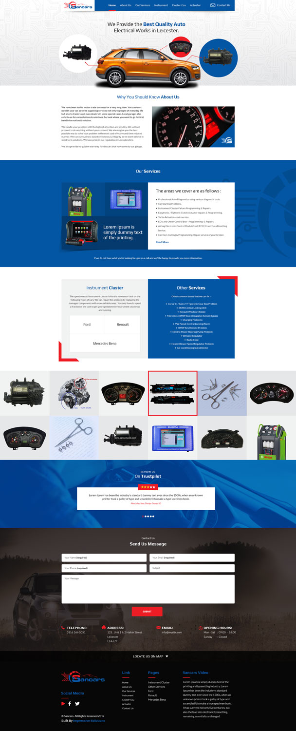 Web Design by Impressive Sol for Sancars | Design #16162756