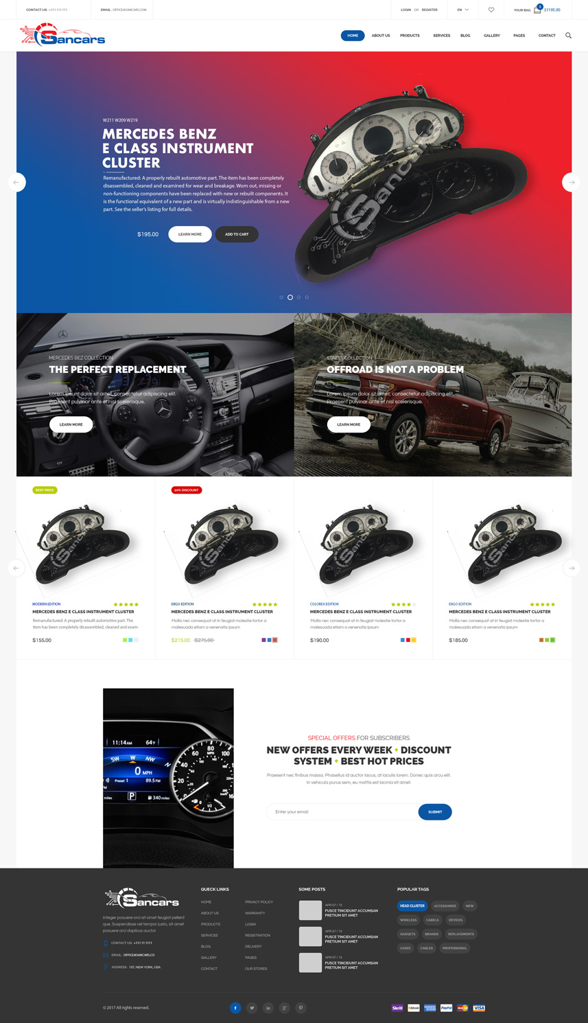 Web Design by eduard131 for Sancars | Design #16261097