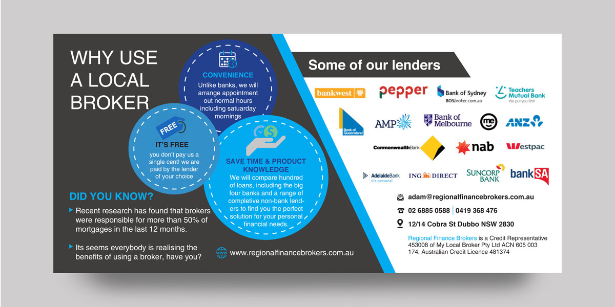 Diseño de Flyer por rkailas para Regional Finance Brokers | Diseño #16167802