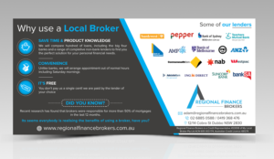 Flyer Design by SAI DESIGNS for Regional Finance Brokers | Design: #16174671