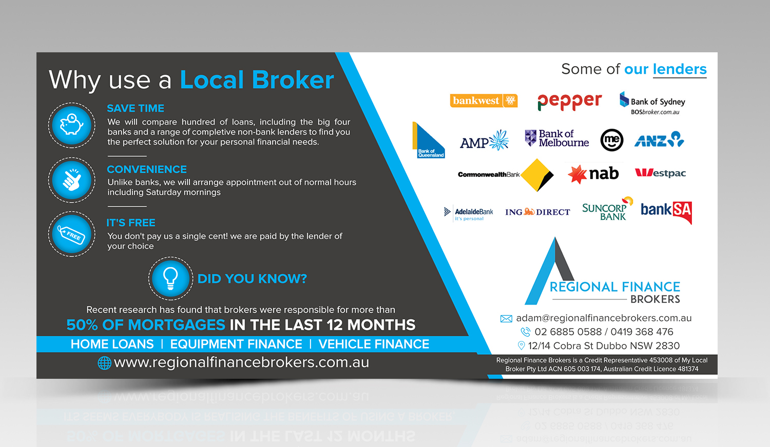 Diseño de Flyer por SAI DESIGNS para Regional Finance Brokers | Diseño #16202961