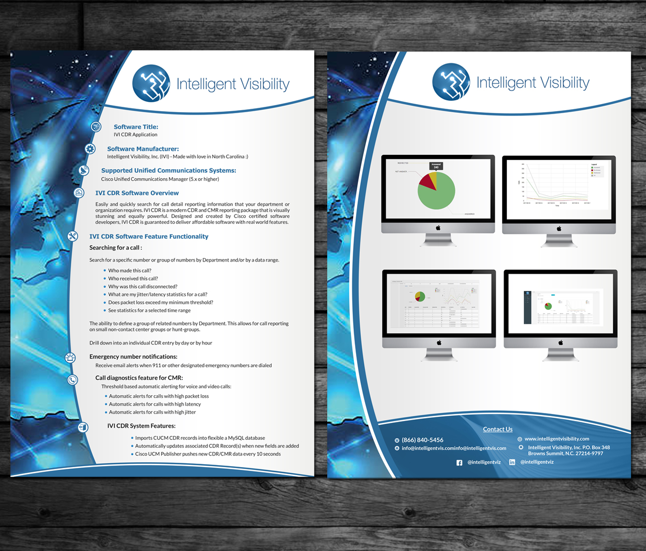 Flyer-Design von debdesign für Intelligent Visibility | Design #16163737