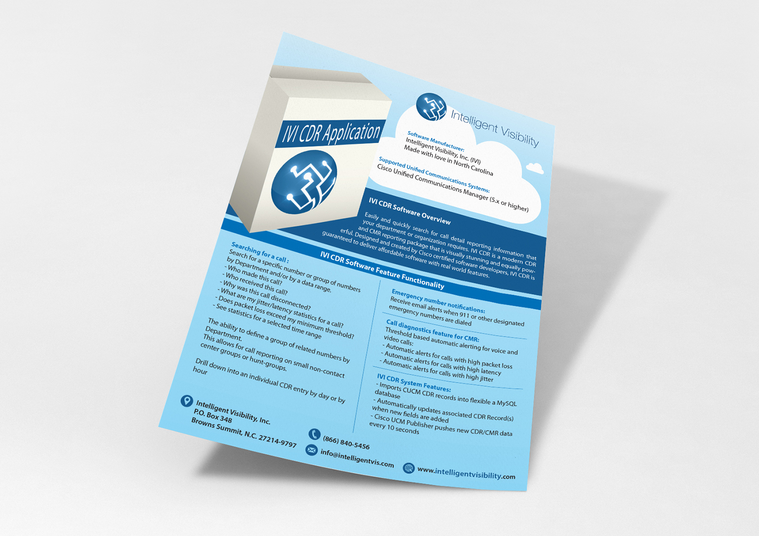 Flyer Design by - SWING - for Intelligent Visibility | Design #16190365