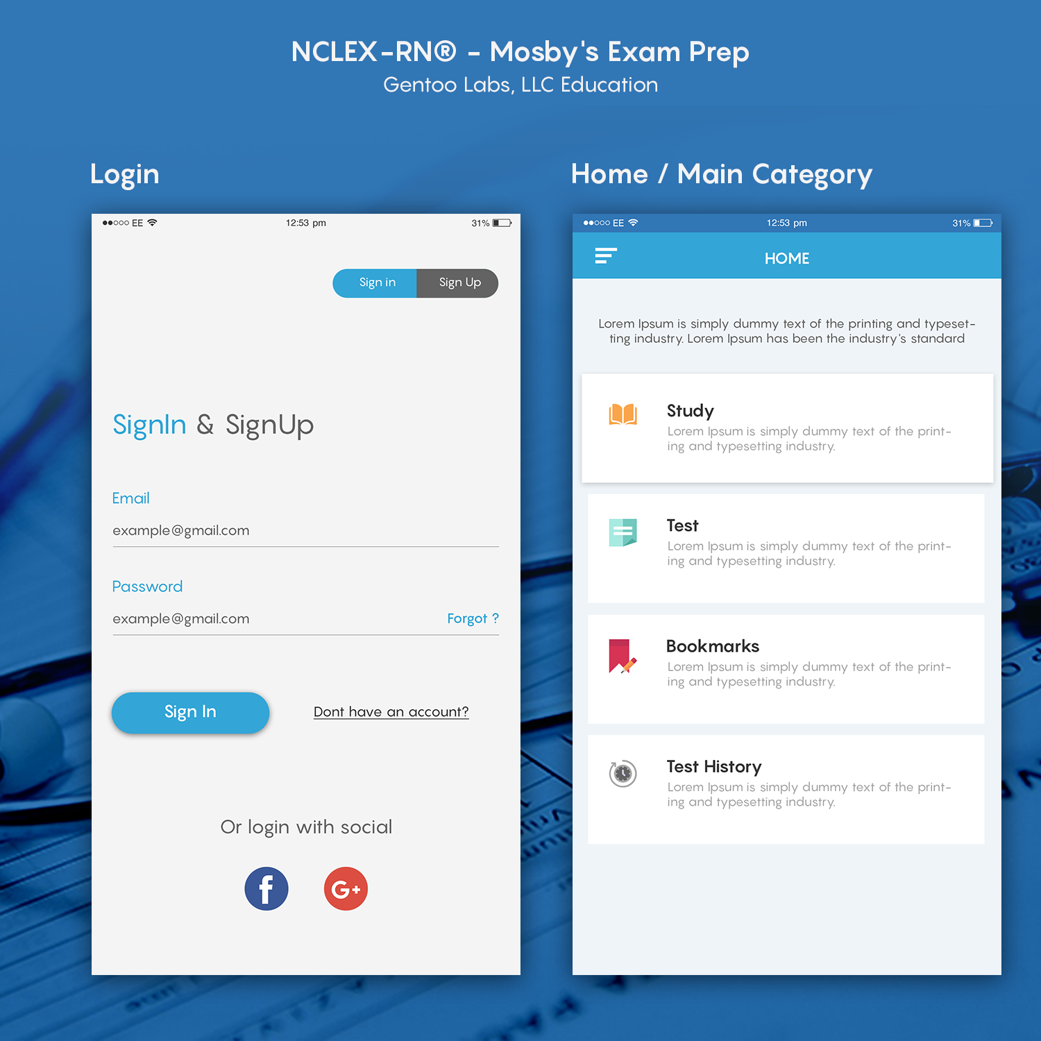 App-Design von DesignCarry für Gentoo Labs | Design #16197388