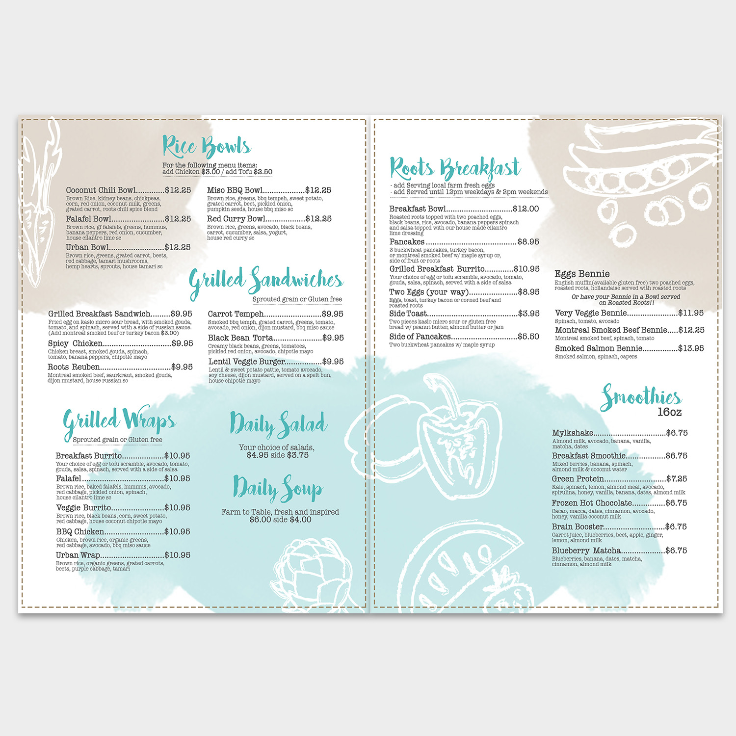 Menu Design by Lesaba Design for this project | Design #16410199