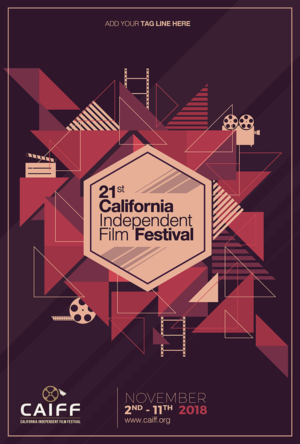 Poster Design by B L X C K_R X I N B O W for California Independent Film Festival | Design: #16157074