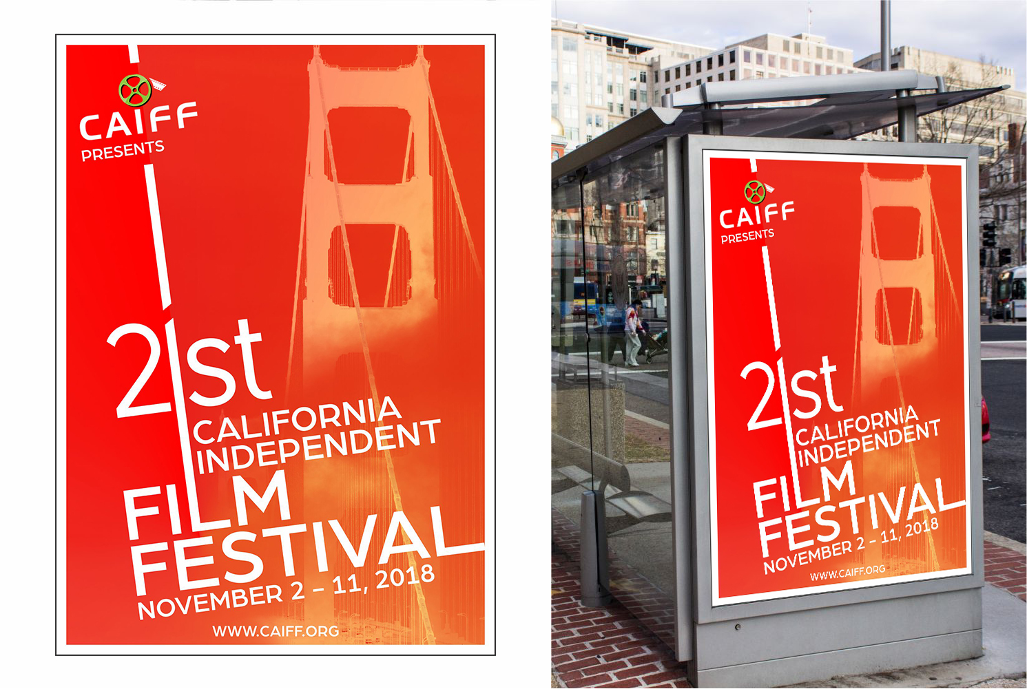 Poster Design by AdrianSirbDesign for California Independent Film Festival | Design #16287624