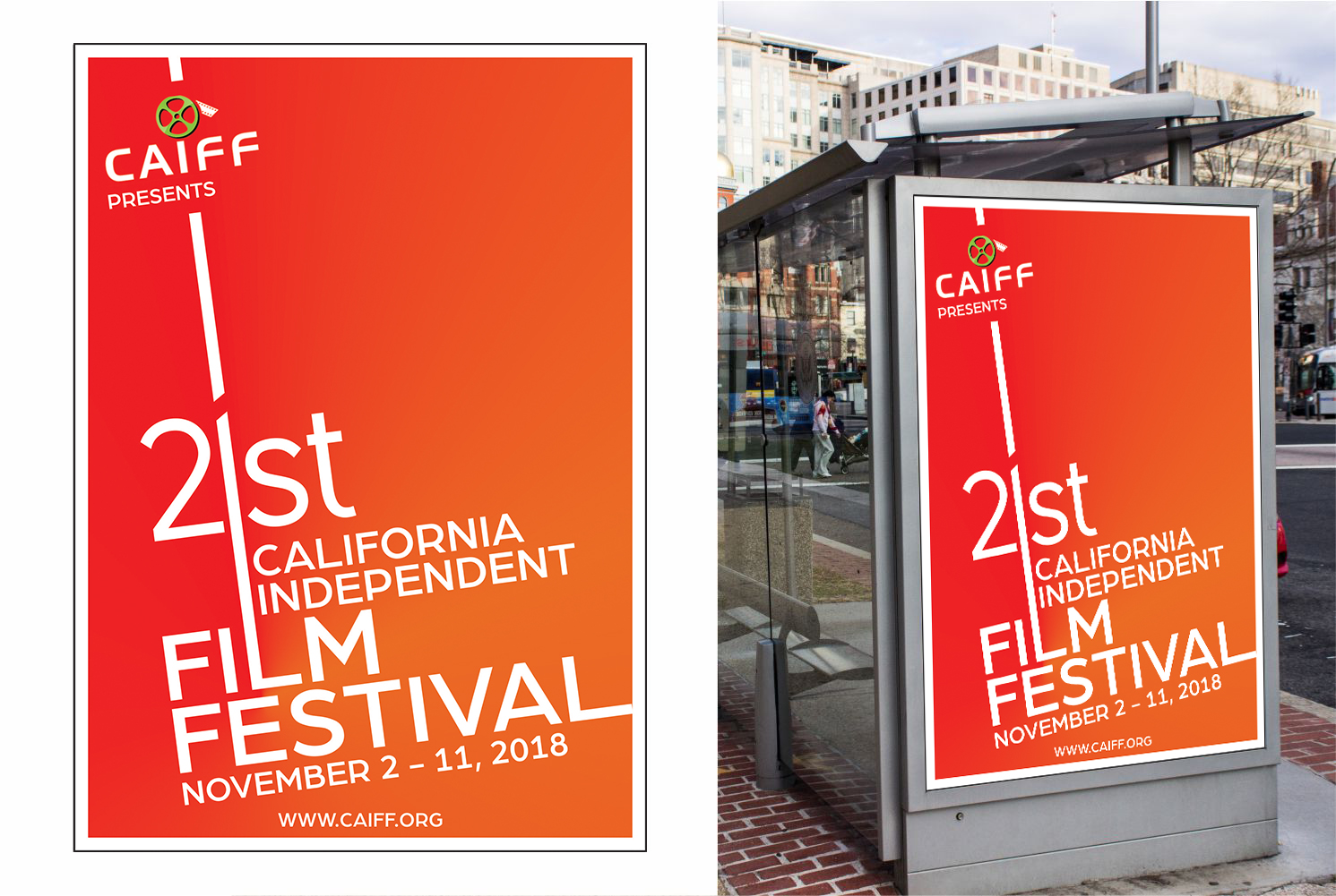Poster Design by AdrianSirbDesign for California Independent Film Festival | Design #16287635