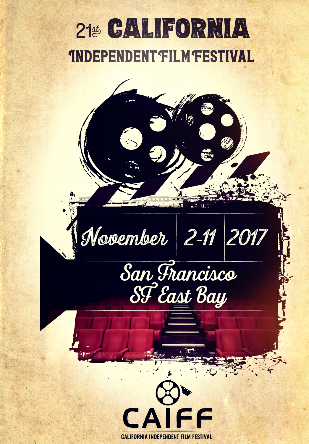 Poster Design by Marta van Eck for California Independent Film Festival | Design #16304643