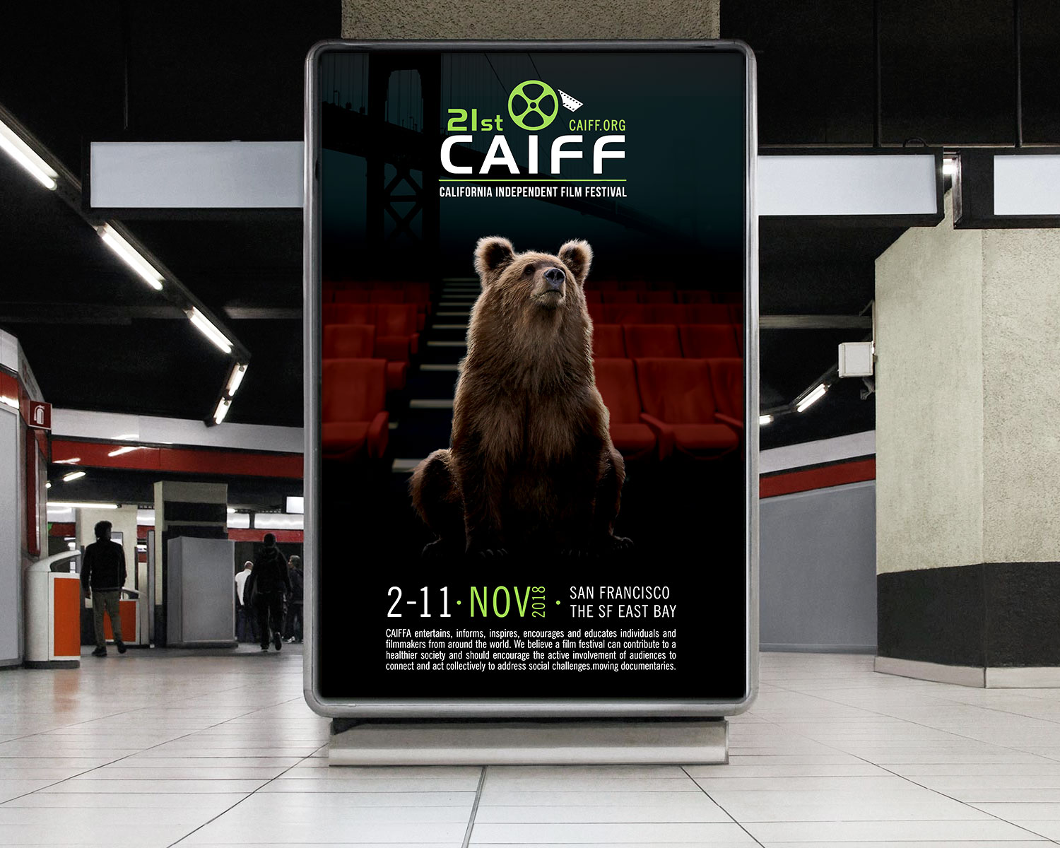 Diseño de Póster por Juan Andahur para California Independent Film Festival | Diseño #16314409