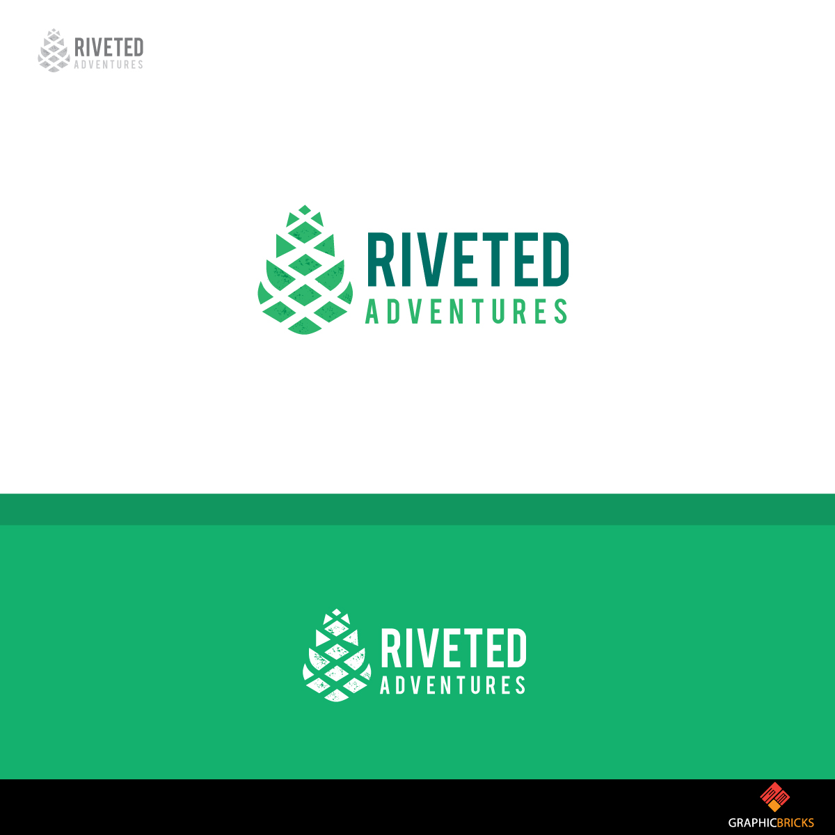 Logo Design by Graphic Bricks for Riveted Adventures | Design #16182489