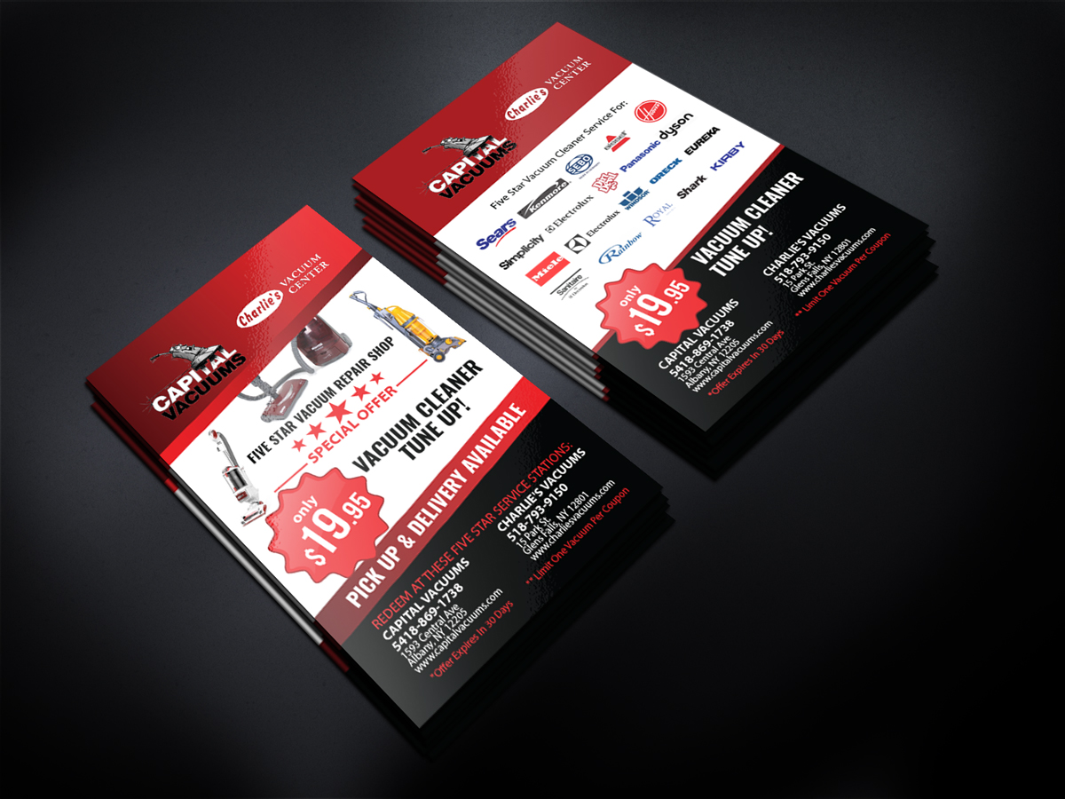 Flyer Design by Sergio Coelho for KickAssVacuums.com | Design #16209686