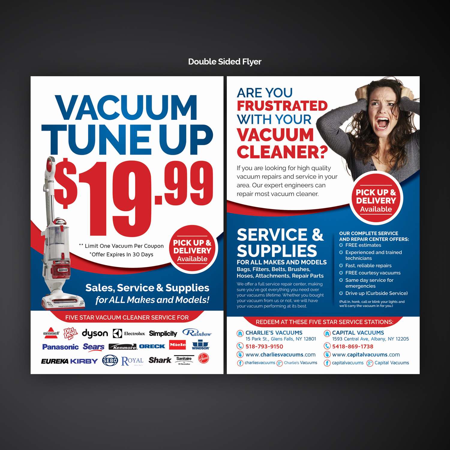 Flyer Design by Mariyam Khan for KickAssVacuums.com | Design #16178461