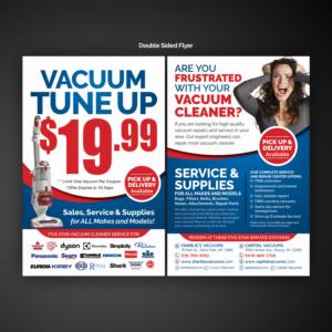 Flyer Design by Mariyam Khan for KickAssVacuums.com | Design: #16178461