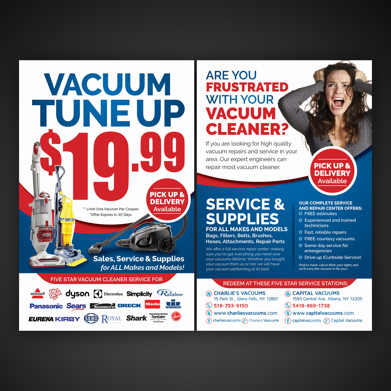 Flyer Design by Mariyam Khan for KickAssVacuums.com | Design #16179598