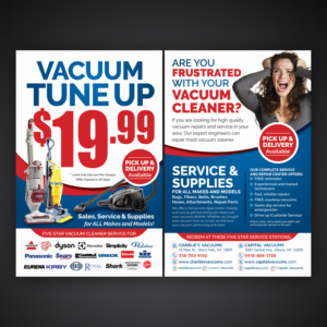 Flyer Design by Mariyam Khan for KickAssVacuums.com | Design: #16179598