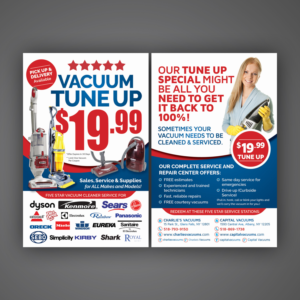 Flyer Design by Mariyam Khan for KickAssVacuums.com | Design: #16188898