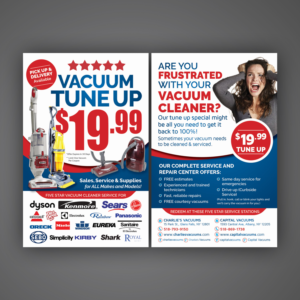 Flyer Design by Mariyam Khan for KickAssVacuums.com | Design: #16188982