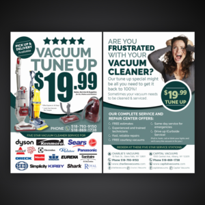 Flyer Design by Mariyam Khan for KickAssVacuums.com | Design: #16211384