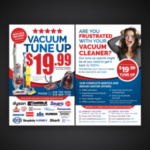 Flyer Design by Mariyam for KickAssVacuums.com | Design #16212137