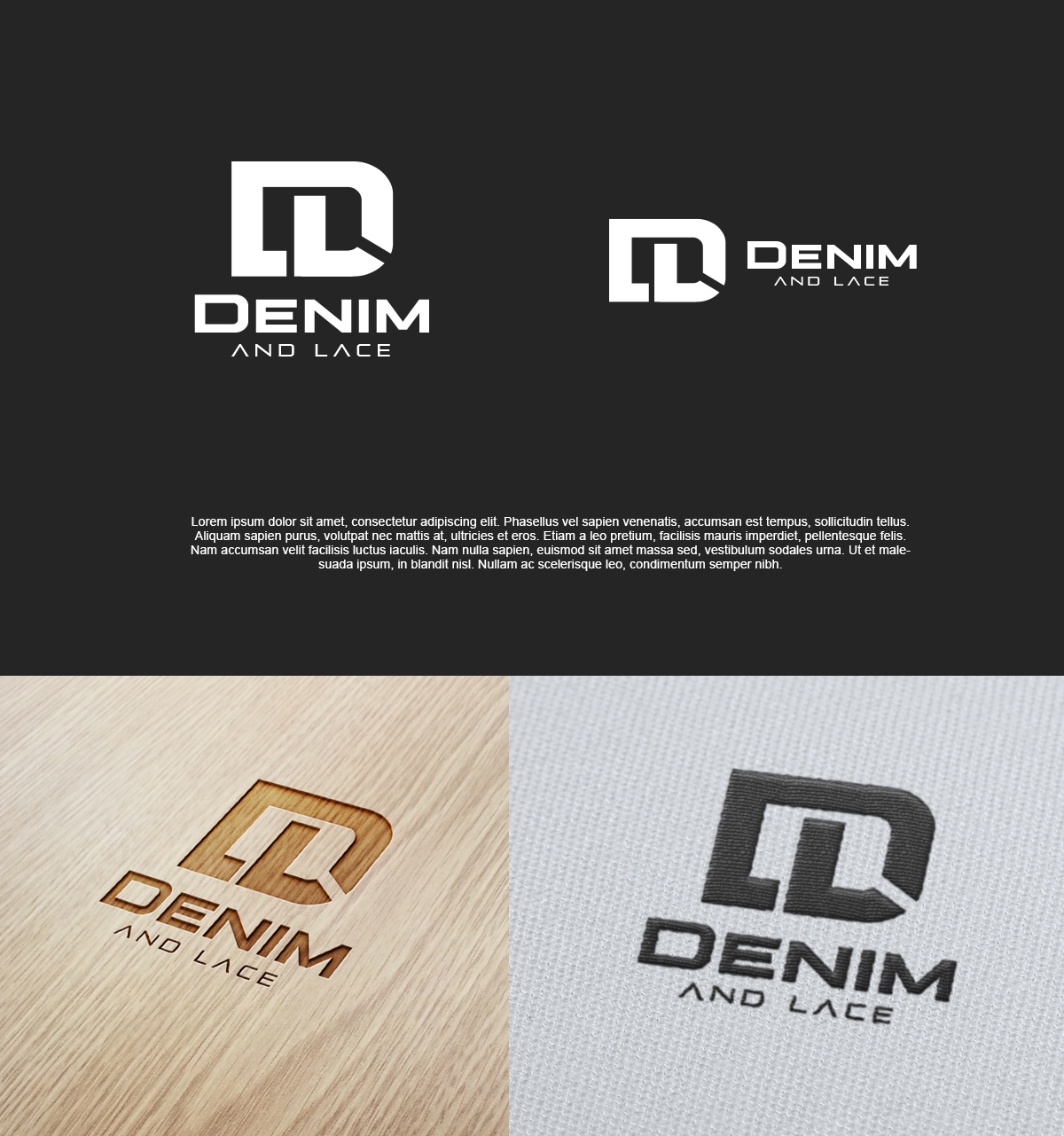 Logo Design by pixelgrapix for Denim and Lace | Design #16169464