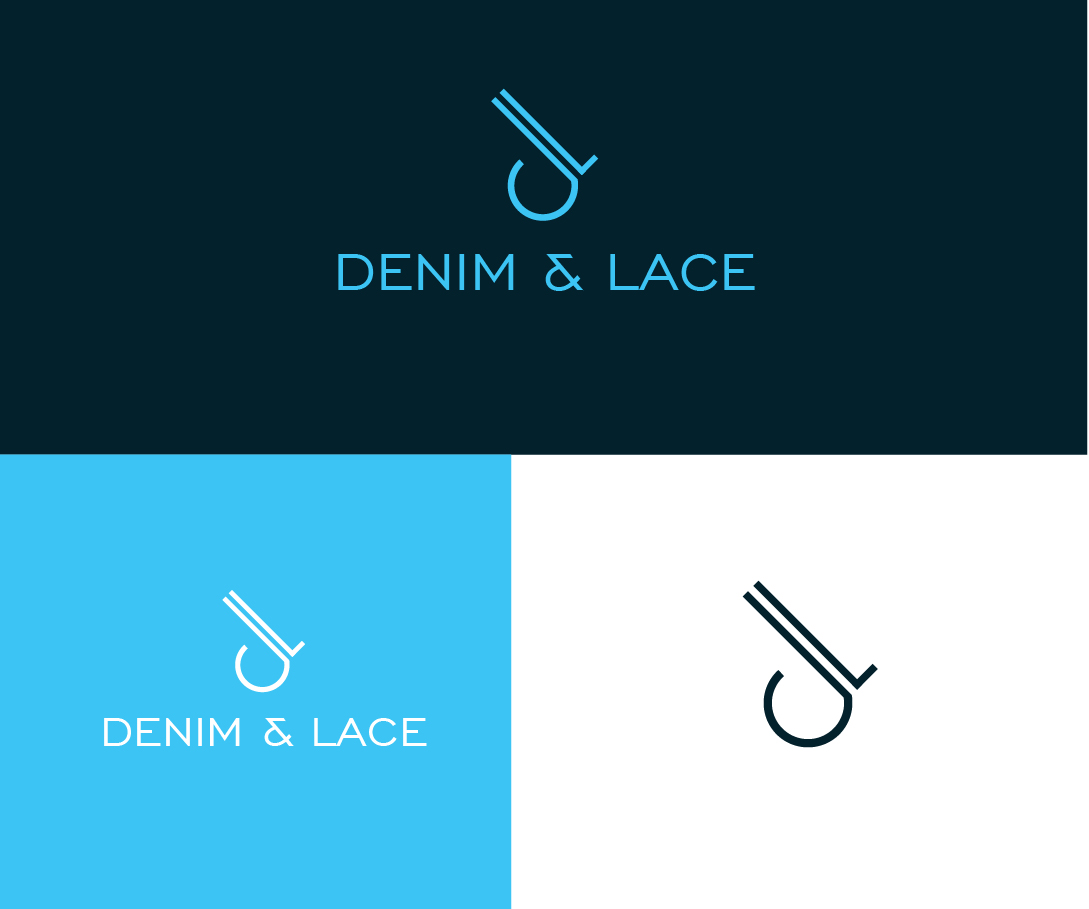 Logo Design by Aqeel Momin for Denim and Lace | Design #16222609