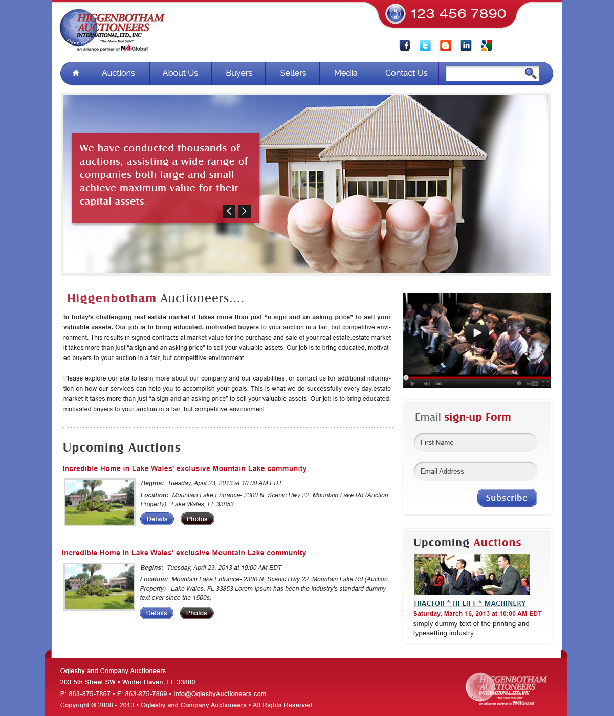 Design Wordpress par webxvision pour AuctionServices.com, Inc. | Design #2637445