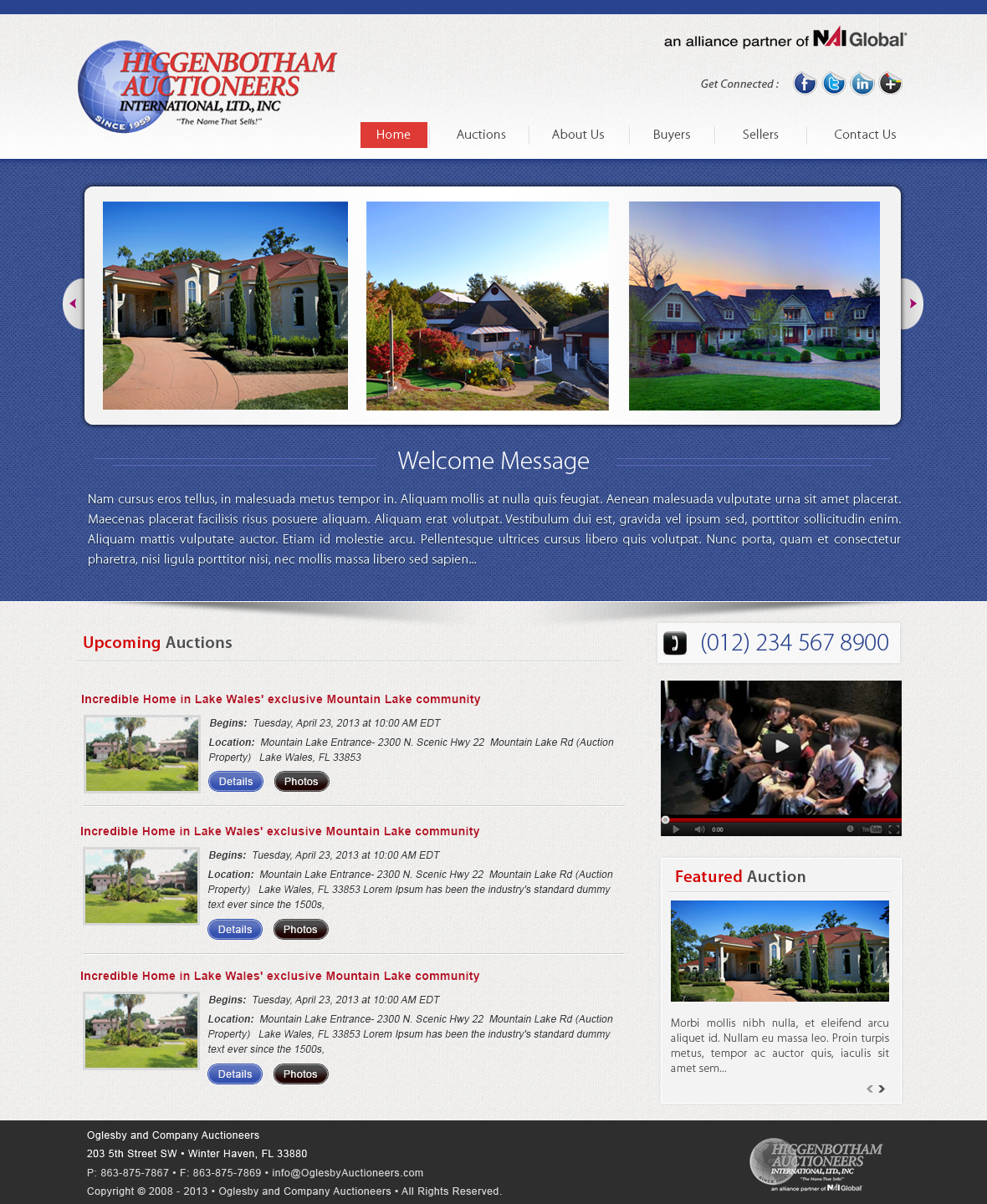 Wordpress Design by webxvision for AuctionServices.com, Inc. | Design #2647028