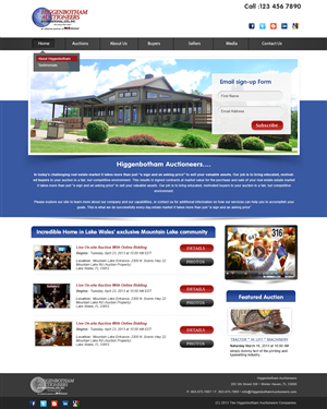 Wordpress Design by webxvision for AuctionServices.com, Inc. | Design: #2649734