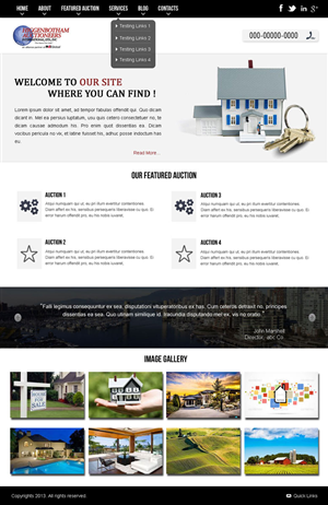 WordPress-Design von Vblue für AuctionServices.com, Inc. | Design #2653171