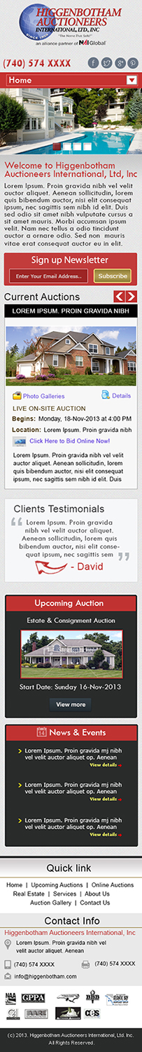 Wordpress Design by Tanvir for AuctionServices.com, Inc. | Design: #2644045