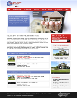 Wordpress Design by Creative X Designs for AuctionServices.com, Inc. | Design: #2642305