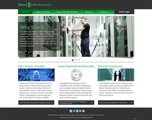 Fully coded Word press template and New logo for Colocation Provider