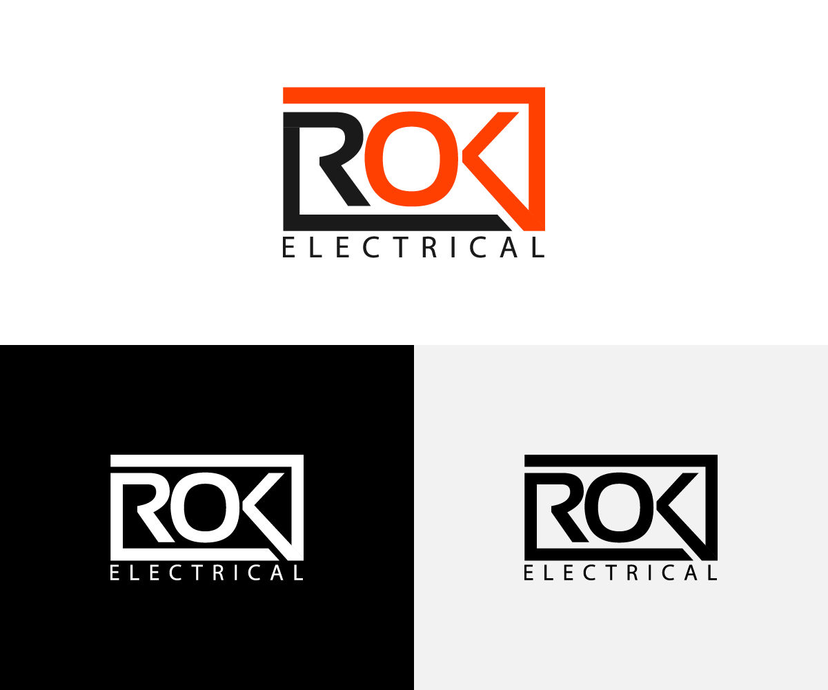 Logo Design by eMARK for ROK Electrical | Design #16228198