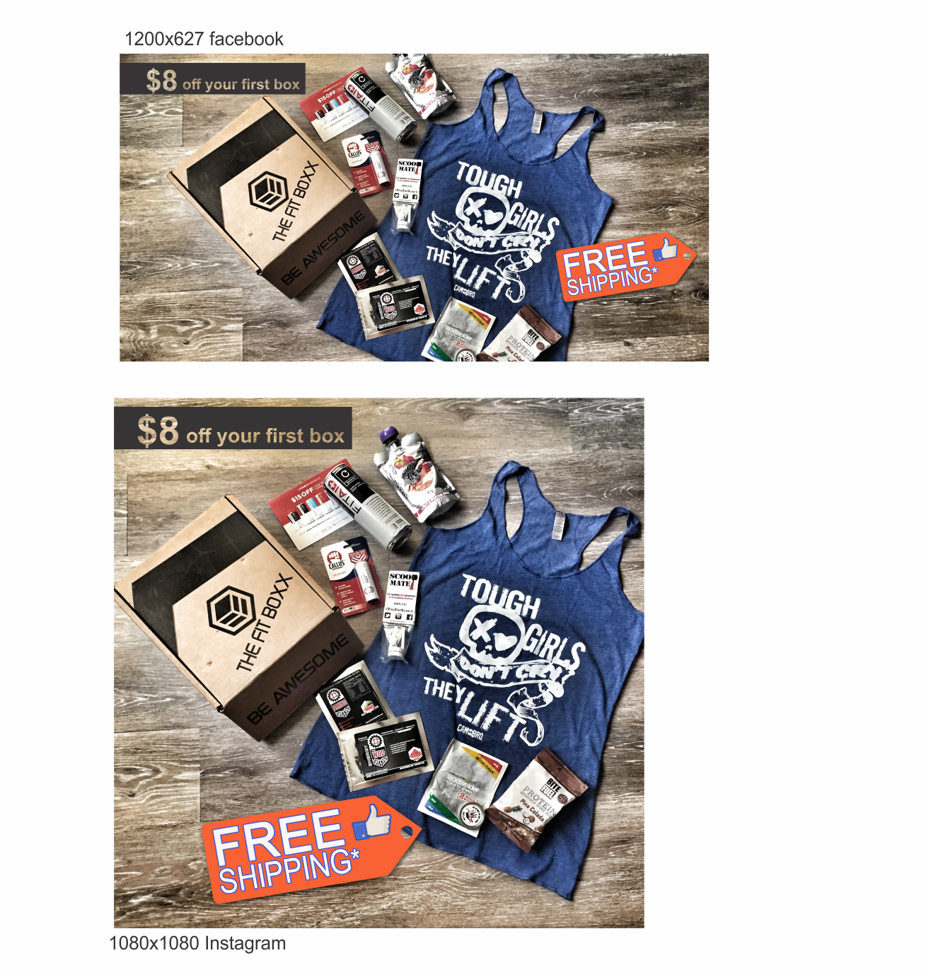 Banner Ad Design by Pint & Promotional Projects for The Fit Boxx LLC | Design #16178307