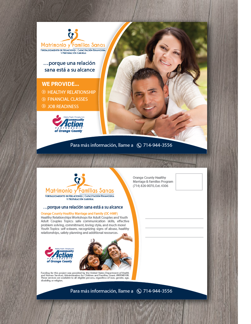 Postkarten-Design von alex989 für Community Action Partnership of Orange County | Design #16223231