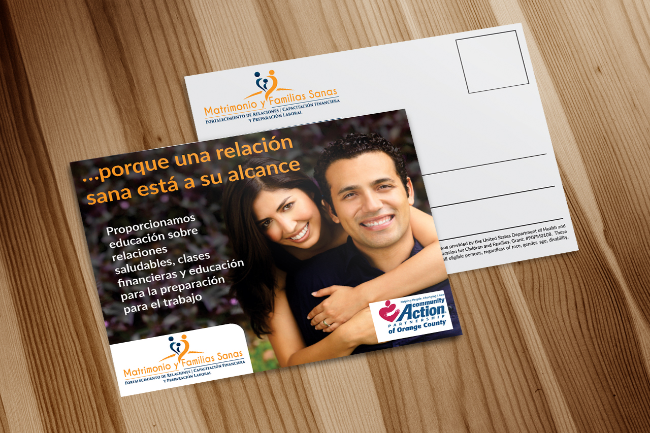 Postcard Design by Deziners Zone for Community Action Partnership of Orange County | Design #16182172