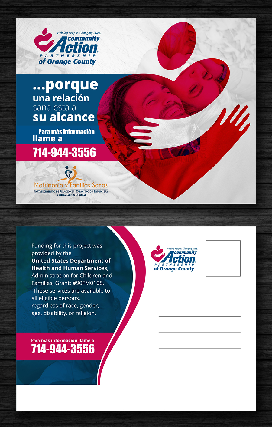 Postcard Design by ecorokerz for Community Action Partnership of Orange County | Design #16181755