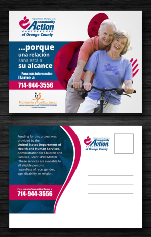 Postkarten-Design von ecorokerz für Community Action Partnership of Orange County | Design #16181756
