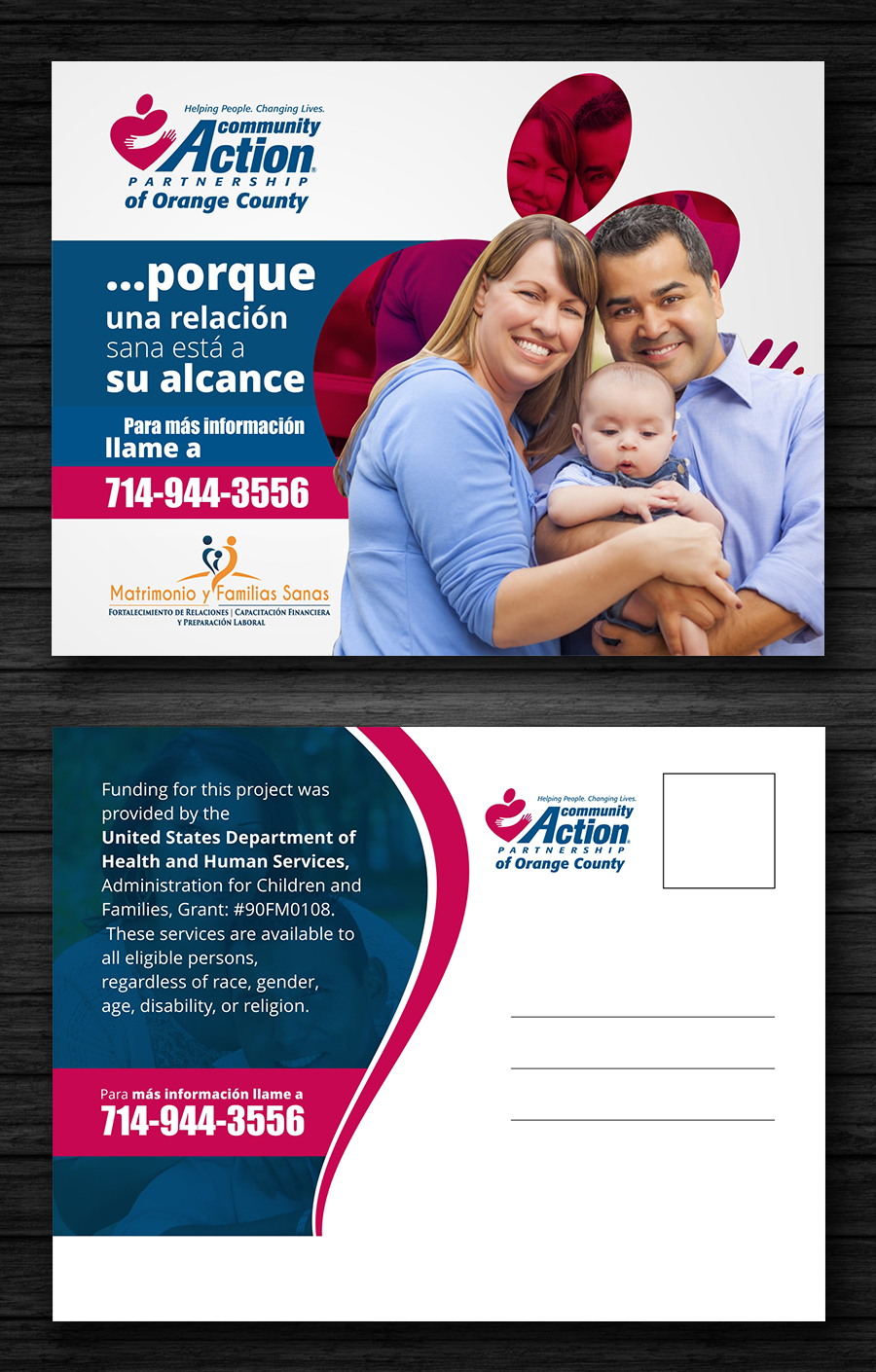 Postcard Design by ecorokerz for Community Action Partnership of Orange County | Design #16181757