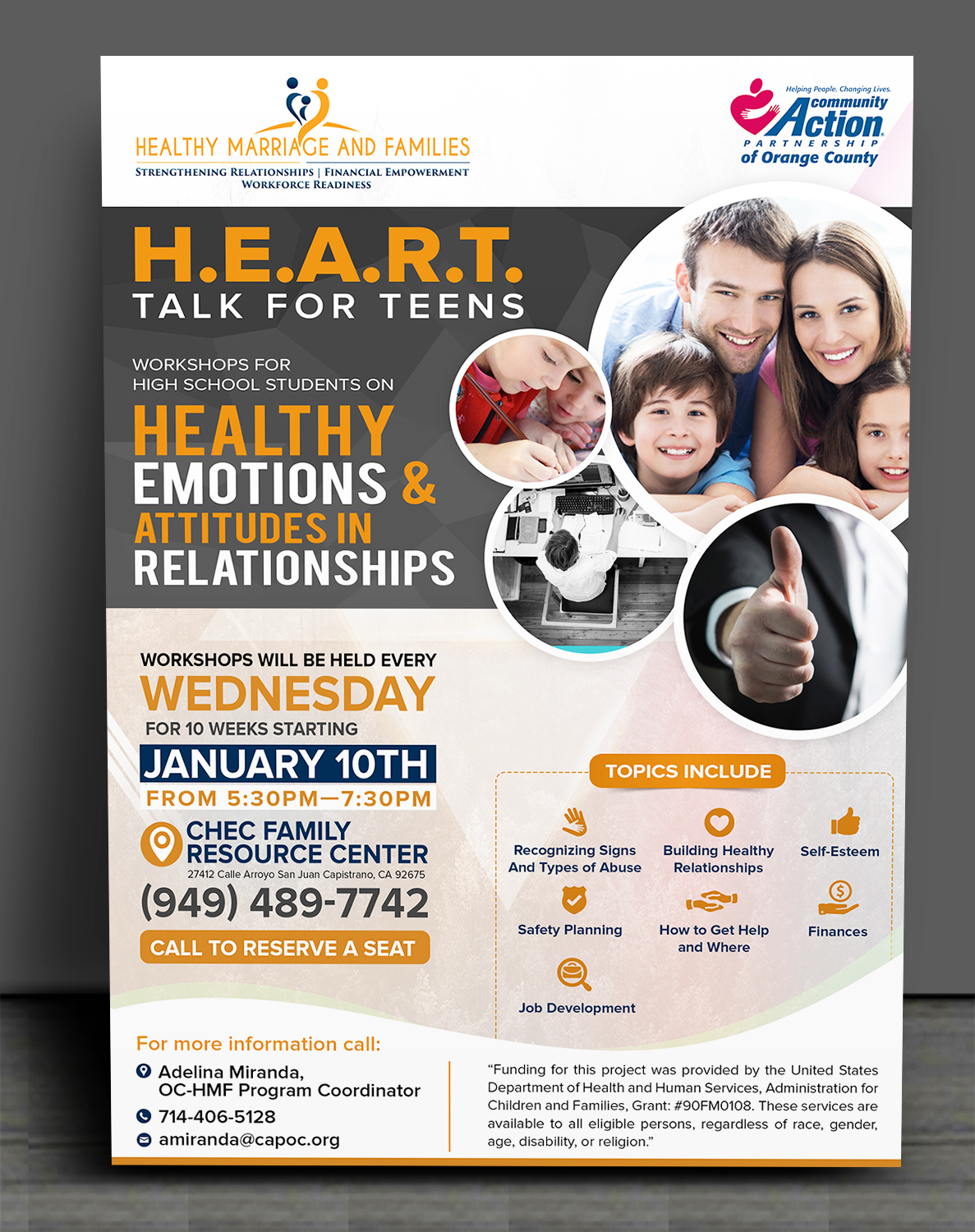 Postcard Design by SAI DESIGNS for Community Action Partnership of Orange County | Design #16182968