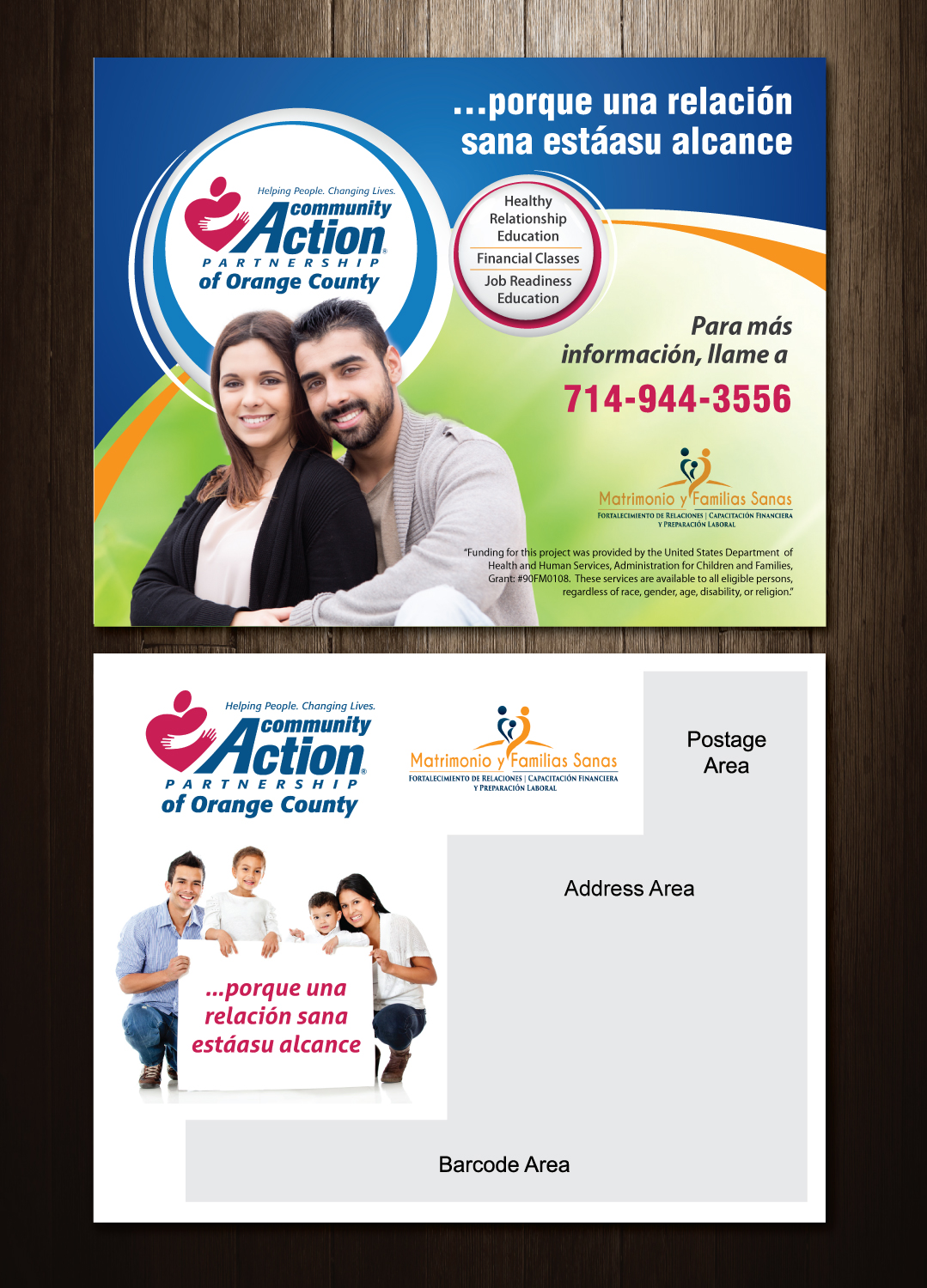 Postcard Design by meet007 for Community Action Partnership of Orange County | Design #16196856