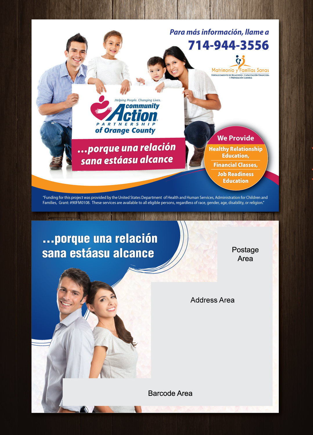 Postkarten-Design von meet007 für Community Action Partnership of Orange County | Design #16198038